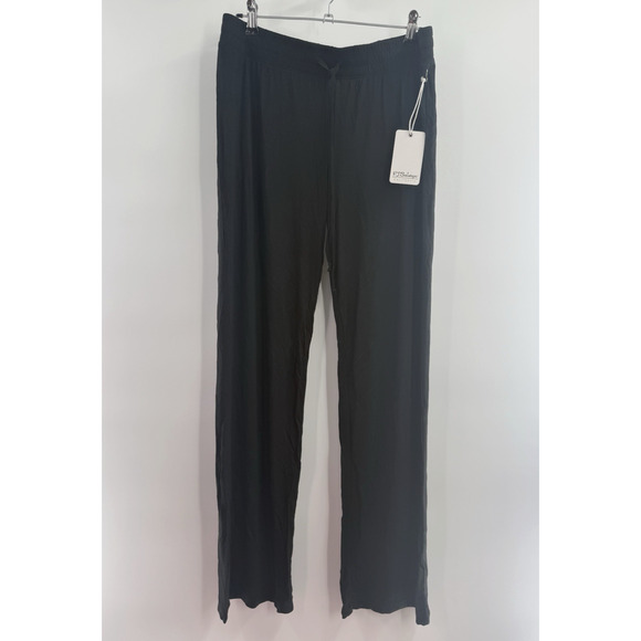 PJ Salvage Women's Basic Open Leg Lounge Pants Black Size Medium W/tag *READ - Picture 1 of 13